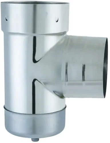 Té purge inox 304 mâle