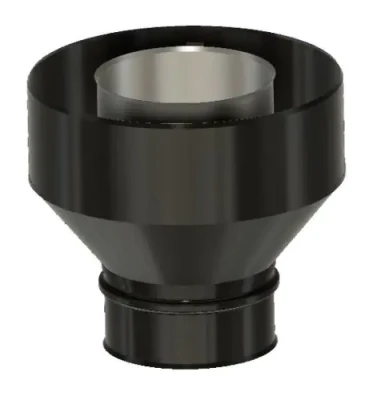 100337 OCTANS adaptateur cx triple paroi.jpg Adaptateur 2-0 vers concentrique Octans Pellets