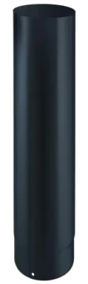 Élément droit raccordement émail noir mat 1,2 mm