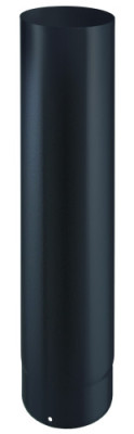 Élément droit raccordement émail noir mat 1,2 mm