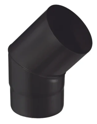 Coude raccordement email noir mat 1,2 mm Coude raccordement email noir mat 1,2 mm