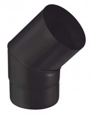 Coude raccordement email noir mat 1,2 mm Coude raccordement email noir mat 1,2 mm