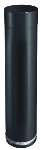 Rallonge télescopique raccordement email noir mat 1,2 mm