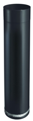 Rallonge télescopique raccordement email noir mat 1,2 mm