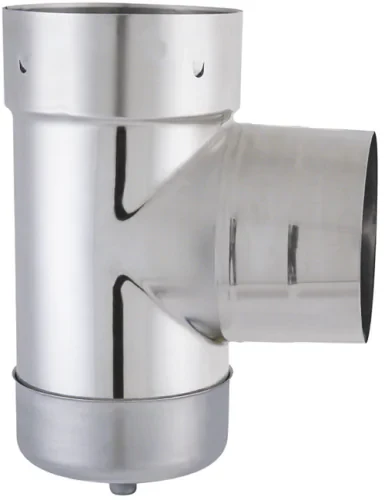 Té avec purge inox 316 à débouchure mâle