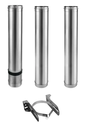 Kit étage borgne inox/galva 3CEp concentrique