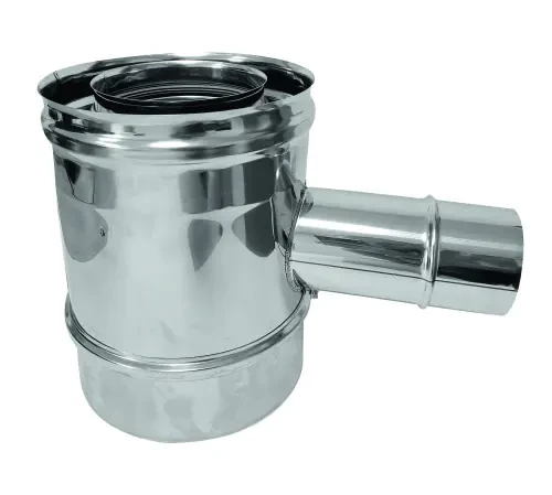 Té 90° piqu. prise air ø80 + tampon Apollo Pellets concentrique Ø130/200 et 150/200