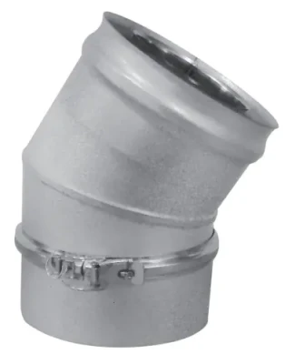 Coude inox/galva 3CEp concentrique