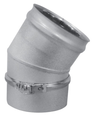 Coude inox/galva 3CEp concentrique