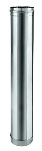 Élément droit inox/inox 3CEp concentrique