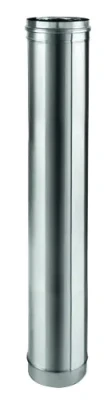Élément droit inox/inox 3CEp concentrique