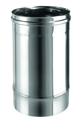 Élément droit inox/inox 3CEp concentrique