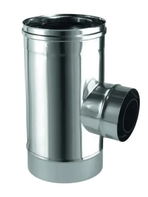 Té court à 93° 1 piquage inox/inox 3CEp concentrique
