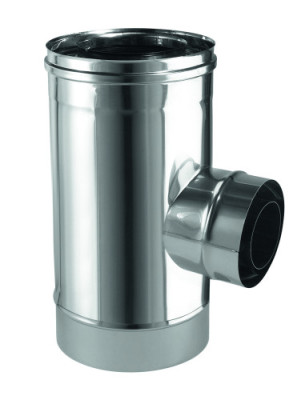 Té court à 93° 1 piquage inox/inox 3CEp concentrique
