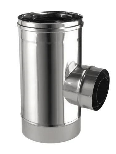Té court à 93° 1 piquage inox/inox 3CEp concentrique