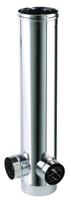 Té à 93° 2 piquages inox/inox 3CEp concentrique