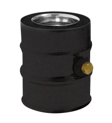 ACPL-EPM-NOIR_VISUEL.jpg Elément droit avec prise mesure Apollo Pellets concentrique Ø130/200 et Ø150/200
