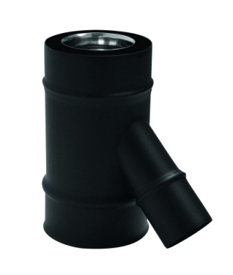 ACPL-TA135-NOIR_VISUEL.jpg Té 135° avec piquage air ø60 Apollo Pellets concentrique
