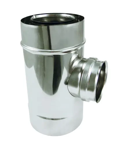 Té 90° piqu. fumée SP + tampon Apollo Pellets concentrique