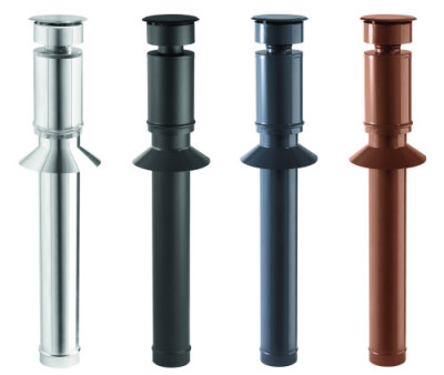 Terminal vertical larmier soudé Apollo Pellets concentrique