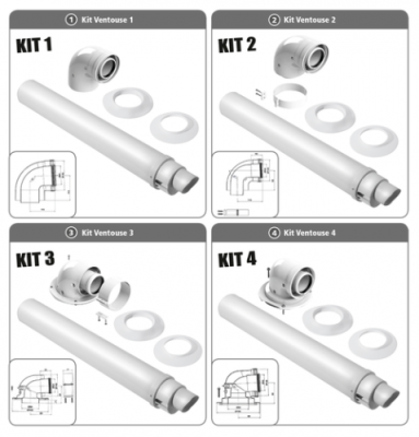 Kit terminal + coude concentrique Pegasus PP