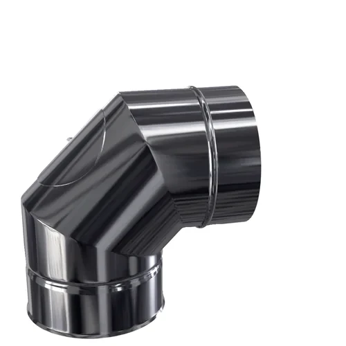 Coude 87° trappe de visite Apollo Pellets Double Paroi