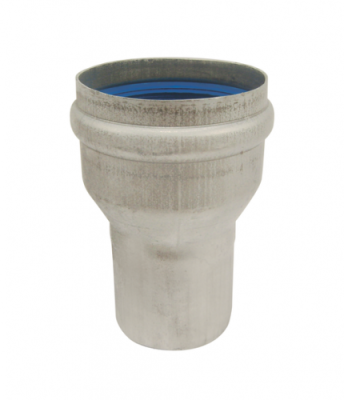 Apollo ALU - simple paroi - pour changer de diamètre dans le conduit -ALU Ø80-60 Apollo ALU - simple paroi - pour changer de diamètre dans le conduit -ALU Ø80-60