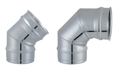Coude simple paroi Pegasus inox Coude simple paroi Pegasus inox