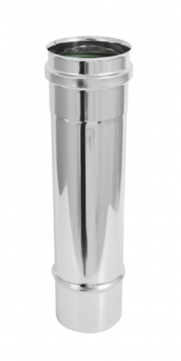 Élément droit avec joint Apollo Pellets Simple Paroi inox Élément droit avec joint Apollo Pellets Simple Paroi inox