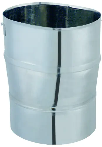 Adaptateur conduit rond vers Oblong inox 316