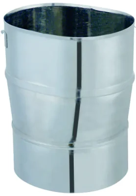 Adaptateur conduit rond vers oblong inox 304