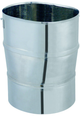 Adaptateur conduit rond vers oblong inox 304
