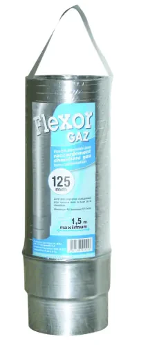 Conduit de raccordement flexible Flexor Gaz avec raccord