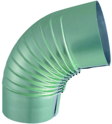 Coude plissé Aluminium Alugaz