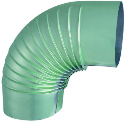 Coude plissé Aluminium Alugaz