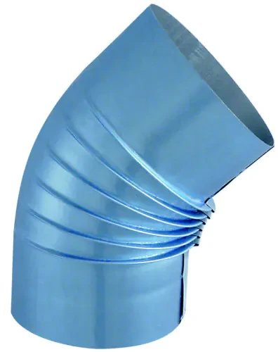 Coude plissé Aluminié Polyfeu