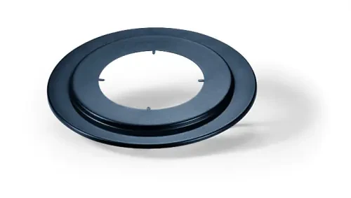 Rosace de finition noire acier peint 2mm