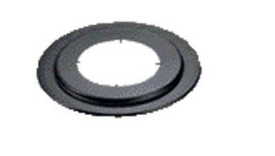 Rosace de finition noire acier peint 2mm Rosace de finition noire acier peint 2mm