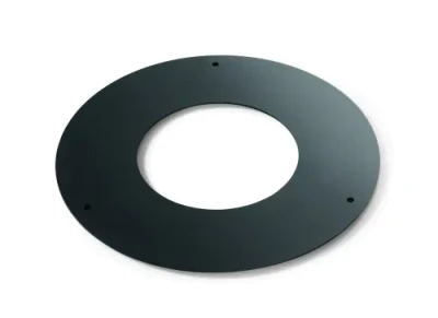 Rosace de finition 3 trous acier peint 2mm