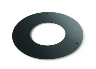 Rosace de finition 3 trous acier peint 2mm