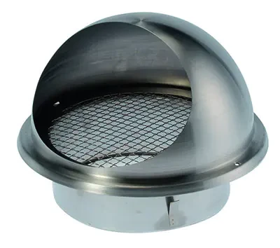 Grille circulaire inox avec visière