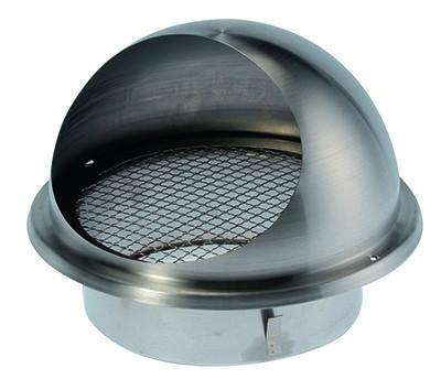 Grille circulaire inox avec visière