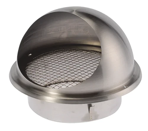 Grille circulaire inox avec visière