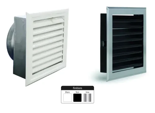 Grilles d'air chaud à lamelles diffusion d'air
