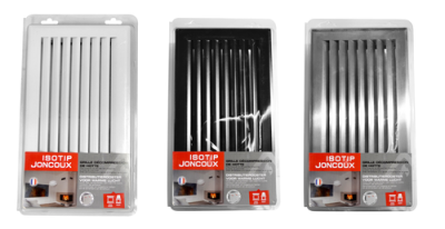 Grilles d'air chaud à lamelles décompression hotte - gamme LS Grilles d'air chaud à lamelles décompression hotte - gamme LS