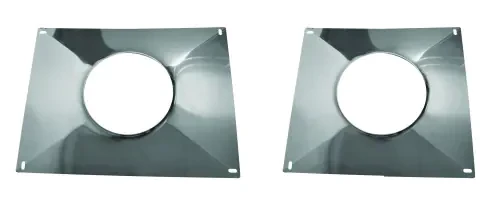 Plaque étanchéité haute à bords relevés pour flexible de tubage