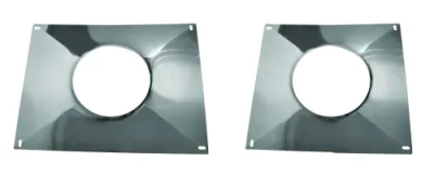 Plaque étanchéité haute à bords relevés pour flexible de tubage