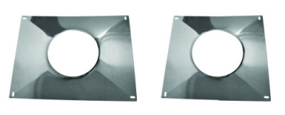 Plaque étanchéité haute à bords relevés pour flexible de tubage