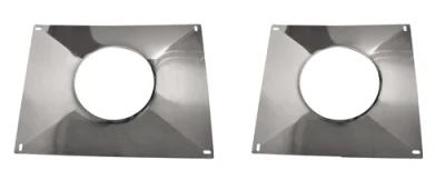 Plaque étanchéité haute à bords relevés pour flexible de tubage