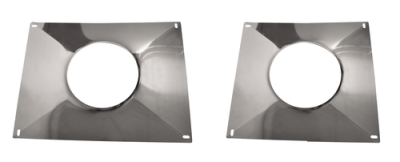 Plaque étanchéité haute à bords relevés pour flexible de tubage